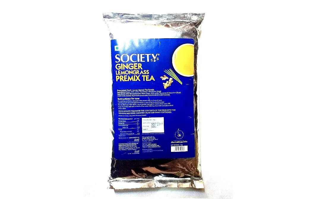 Society Ginger Lemongrass Premix Tea   Pack  1 kilogram